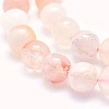 Natural Cherry Blossom Agate Beads Strands G-O166-02-8mm-3