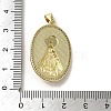 Brass Pave Shell Pendants KK-I708-16E-G-3
