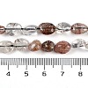 Natural Black Gold Rutilated Quartz Beads Strands LS-G-P497-01A-16-5
