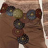 Vintage PU Leather Hollow Corset Belts with Disc Alloy Clasps AJEW-WH20070-089D-5