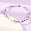 304 Stainless Steel Double Terminal Cone Open Cuff Bangles for Women SA-CBA2192-03P-3