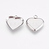 Tarnish Resistant 304 Stainless Steel Pendant Cabochon Settings STAS-I097-055-13P-2