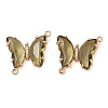 Brass Pave Faceted Glass Connector Charms FIND-Z020-04S-1