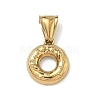 304 Stainless Steel Pendants STAS-D225-03G-1