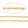 Rack Plating Brass Bamboo Stick & Cross Knot Link Chain CHC-H105-12G-2