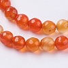 Natural Agate Beads Strands G-G580-6mm-09-3
