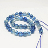 Dyed Round Natural Crackle Quartz Beads Strands G-K084-4mm-03A-3