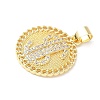 Micro Pave Clear Cubic Zirconia Pendants KK-L253-13G-02-2