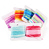 6Pcs 6 Colors Segment Dyed Polyester Embroidery Threads DIY-TAC0020-72-3