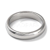 304 Stainless Steel Simple Plain Band Finger Ring for Women Men RJEW-F152-03P-2