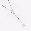 304 Stainless Steel Rosary Bead Necklaces NJEW-F240-06GP-3