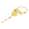 Zinc Alloy Flower Pendant Double Layer Y Necklaces for Women WG35735-01-4