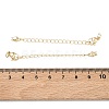 Brass Curb Chain Extender KK-G557-13KCG-3