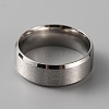 201 Stainless Steel Plain Band Ring for Men Women RJEW-WH0010-06F-MP-2
