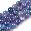 Dyed Natural White Jade Beads Strands G-T138-10mm-210-14-4