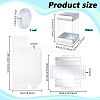 10Pcs Rectangle Clear Plastic Gift Packing Boxes with Paper Top and Bottom CON-WH0099-96A-2
