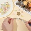 48Pcs 8 Colors Translucent Resin Paw Print Pendants CRES-AR0001-31-3