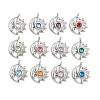 304 Stainless Steel Rhinestone Pendants STAS-Z166-24P-1