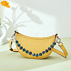 WADORN 2Pcs 2 Colors Resin Faceted Beaded Bag Handles FIND-WR0008-13-5