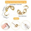 100Pcs Brass Bead Tips KK-BBC0009-06-2