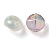 UV Plating Luminous Transparent Acrylic Beads OACR-P010-05-4