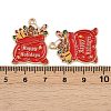 Christmas Theme Alloy Enamel Pendants ENAM-C031-01G-06-3