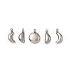 5Pcs 304 Stainless Steel Charms X-STAS-M017-14P-1