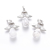Natural Howlite Pendants G-J386-G14-1
