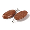Synthetic Goldstone Pendants GG-CBACB71-01P-17-2