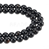 2 Strands Natural Black Onyx Beads Strands G-GO0001-15A-1