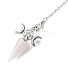 Natural Rose Quartz Cone Dowsing Pendulum Big Pendants G-C114-01P-20-3