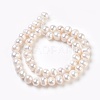 Natural Cultured Freshwater Pearl Beads Strands X-PEAR-S001-8-9mm-3-2