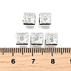 Brass Rhinestone Spacer Beads X1-RSB072-12S-4
