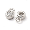 Real Platinum Plated Rhodium Plated 925 Sterling Silver Charms STER-K176-03F-P-3