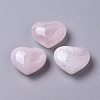 Natural Rose Quartz Heart Love Stone G-G798-14-1