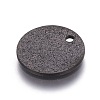 304 Stainless Steel Textured Pendants X-STAS-I098-01-15mm-B-2