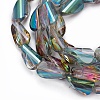 Electroplate Glass Beads Strands EGLA-L010-M-2