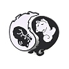 2Pcs Yin-yang Cat Enamel Brooches JEWB-I061-09EB-1