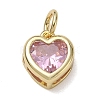 Brass Pave Cubic Zirconia Charms KK-CBA56EF-31G-03-1