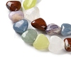 Natural Quartz Crystal & Red Jasper & Green Aventurine & Blue Aventurine & Lepidolite & Amethyst & Lemon Jade Beads Strands G-B022-39C-4