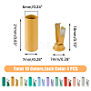 40Pcs 10 Colors Spray Printed Alloy Aglets for Shoelaces FIND-DC0005-09-2