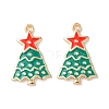 Christmas Alloy Enamel Pendants X-ENAM-D047-17G-06-2