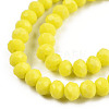 Opaque Solid Color Glass Beads Strands EGLA-A034-P6mm-D26-2