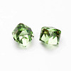 Faceted Cube Glass Cabochons X-GGLA-L007A-05-1