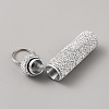 Aluminium Alloy with Crystal Rhinestone Pendant Keychain KEYC-WH20001-02-2