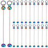 20Pcs Iron Bar Beadable Keychain for Jewelry Making DIY Crafts IFIN-SC0001-60-1