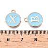 Initial Letter A~Z Alphabet Enamel Charms ENAM-Q437-02-4