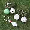 ABS Plastic Sports Ball Theme Pendants Keychains KEYC-JKC00659-2