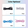 SUPERFINDINGS 4 Pairs 4 Colors Polyester Athletic Shoelace DIY-FH0005-44-3