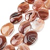 Natural Striped Agate/Banded Agate Beads Strands G-Z061-C09-03-1